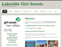 Tablet Screenshot of lakevillegirlscouts.com